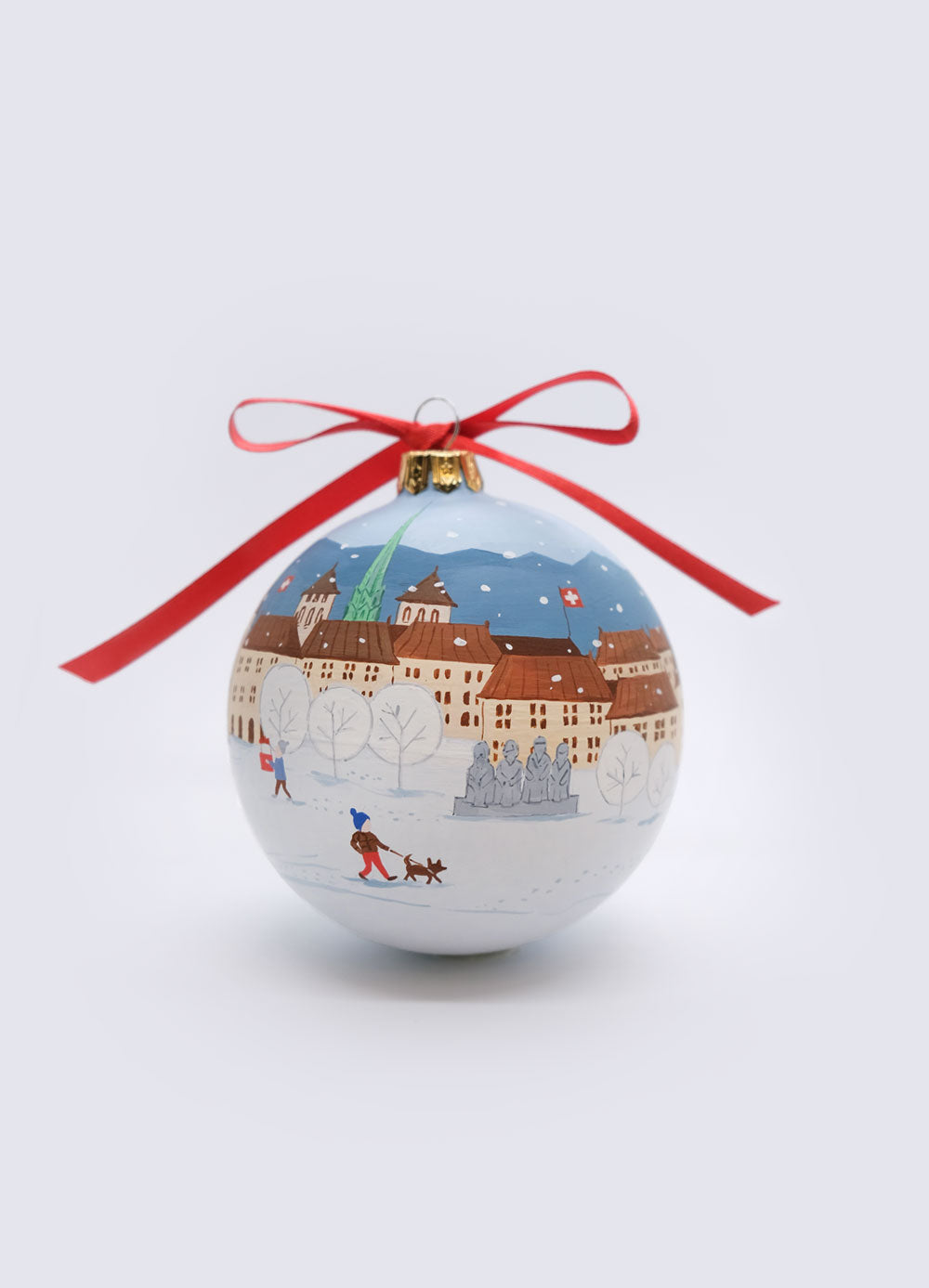 Christmas Ornament "Geneva - Bains des Pâquis"