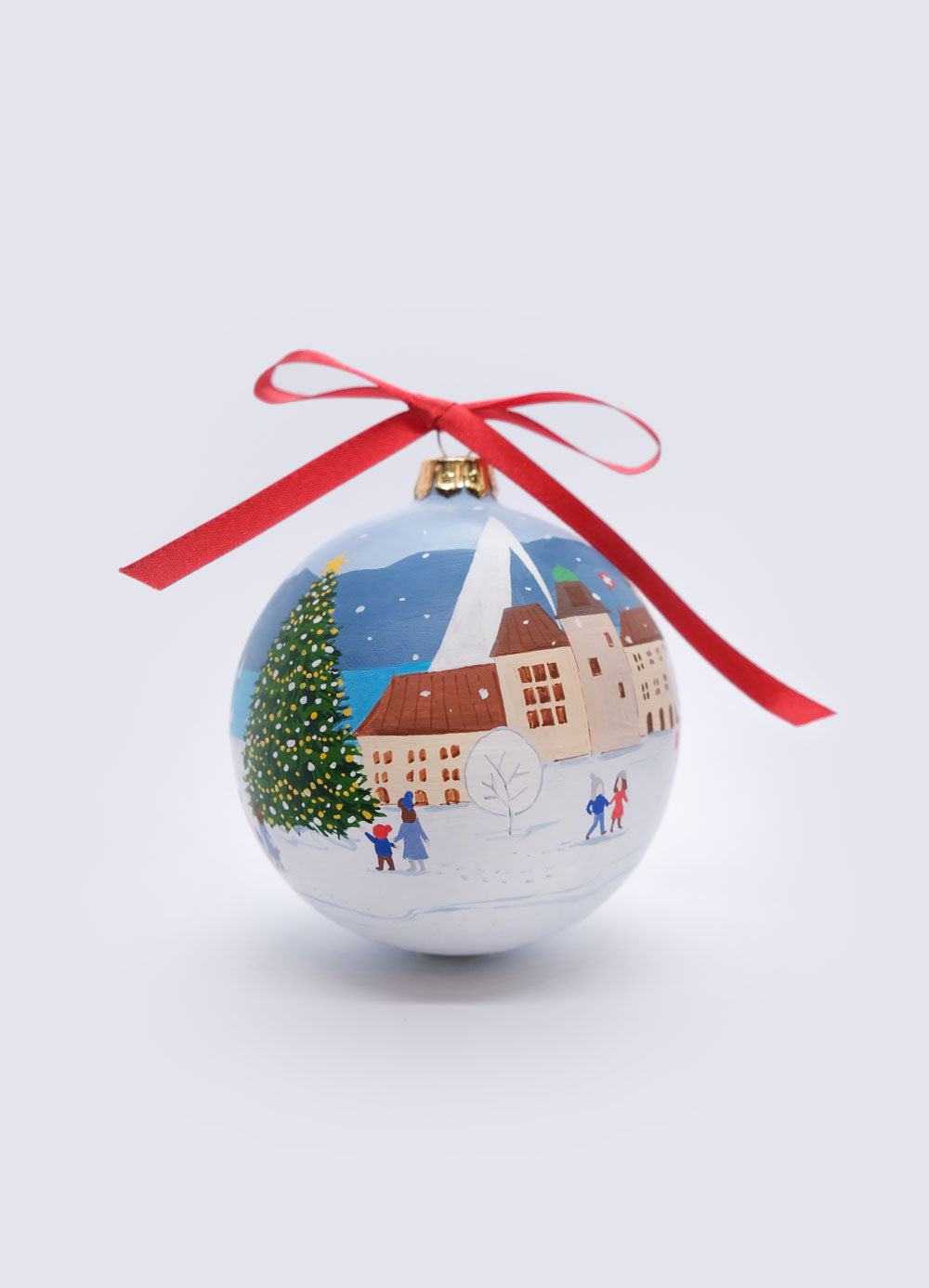 Christmas Ornament "Geneva - Bains des Pâquis"