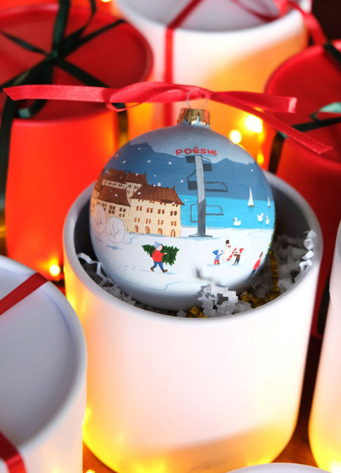 Christmas Ornament "Geneva - Bains des Pâquis"