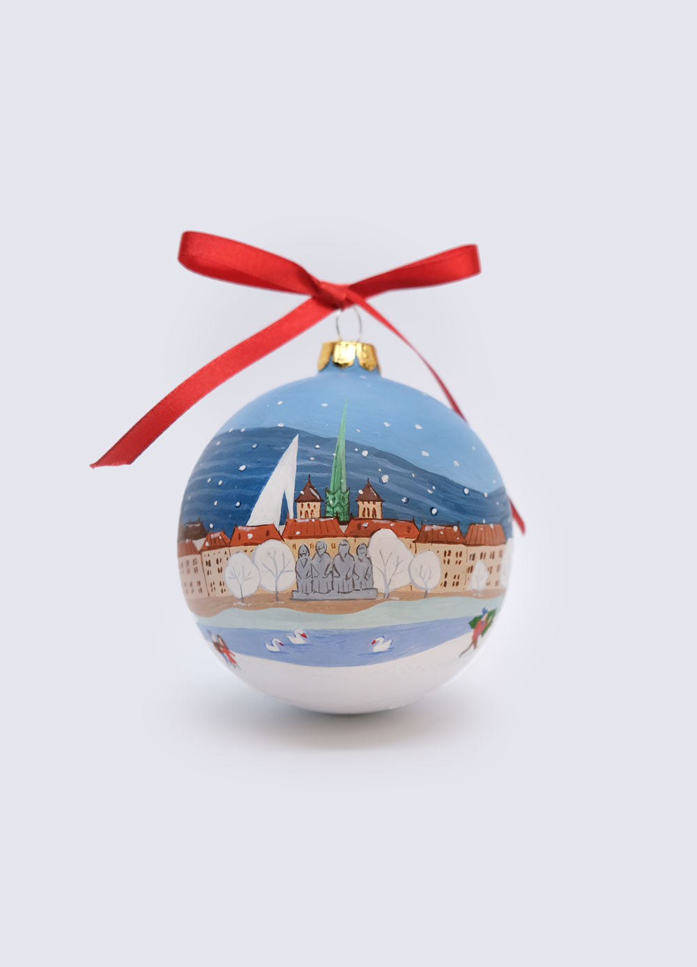 Geneva Christmas Hand Painted Ornament