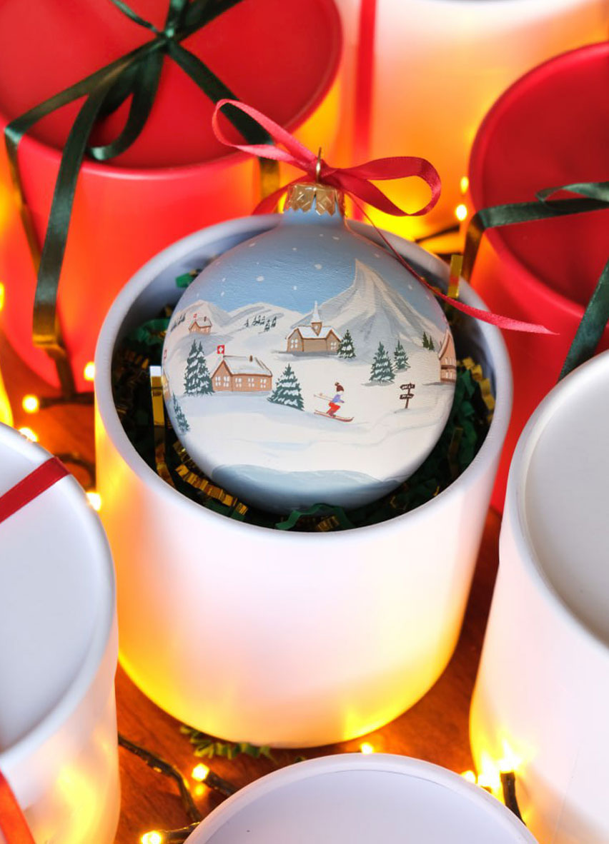 Christmas Ornament "Ski Paradise"