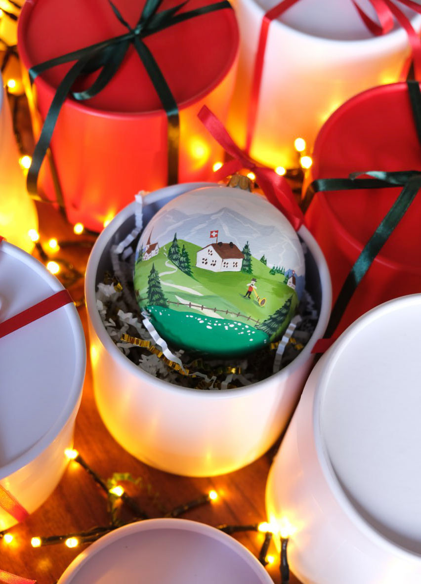 Christmas Ornament "Swiss Fields"