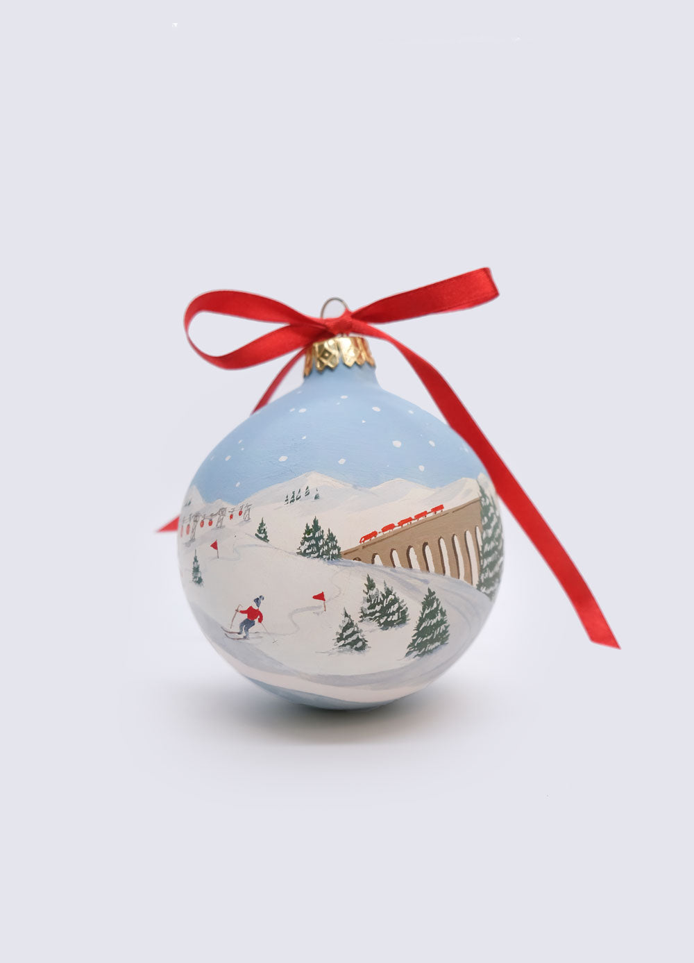 Christmas Ornament "Ski Paradise"